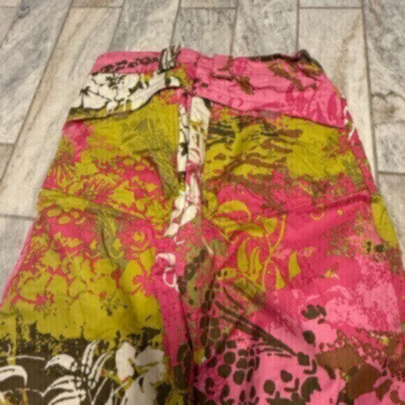 Obermeyer girls size 14 pink/green/wht insulated waterproof snow pants MSRP $140 - Picture 9 of 11